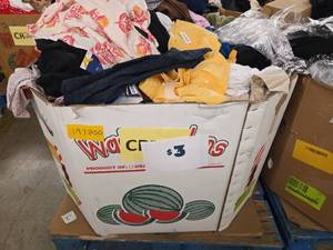 lot 197800 image: Pallet of Various Sizes of Clothing