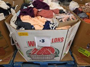 lot 197804 image: Pallet of Various Sizes of Clothing