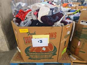 lot 197810 image: Pallet of Various Sizes of Clothing