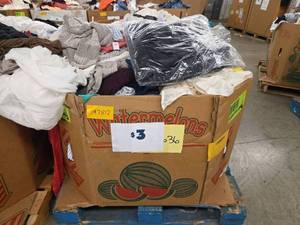 lot 197812 image: Pallet of Various Sizes of Clothing