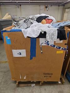 lot 197821 image: Pallet of Various Sizes of Clothing