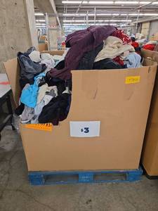 lot 197824 image: Pallet of Various Sizes of Clothing