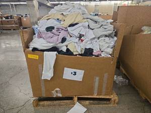 lot 197829 image: Pallet of Various Sizes of Clothing