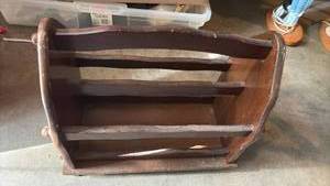 lot 51872 image: Wooden Umbrella Stand with Multiple Slots - Retail $45