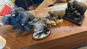 lot 51888 image: Bear Figurine Collection with - Retail $45