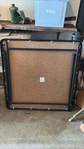 lot 51901 image: Folding table with Metal Frame and Fabric Surface - Retail $45