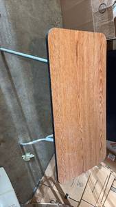 lot 51908 image: Folding Table with Metal Legs - Retail $25