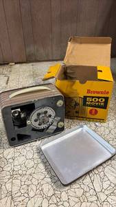 lot 51942 image: Kodak Brownie 500 Movie Projector 8mm Film with Original Box - Retail $75