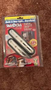 lot 51958 image: Stick N Click LED Strip Light Set of 2 - Retail $15