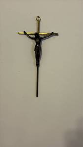 lot 51967 image: Metal Crucifix with INRI Inscription - Retail $15