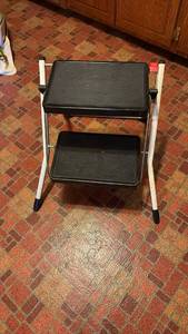 lot 52009 image: Two Tier Folding Step Stool  - Retail $25
