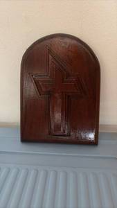 lot 52024 image: Wooden Cross Wall Plaque - Retail $15
