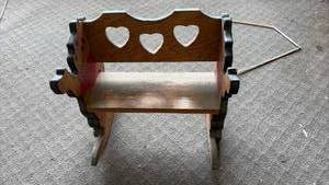 lot 52033 image: Custom Crafted Wooden Winnie the Pooh Display Bench - Retail $75