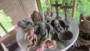 lot 52034 image: Mixed Collection of Religious Angel and Cherub Figurines - Retail $25