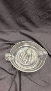 lot 696 image: Glass Citrus Juicer with Pour Spout - Neodymium Glow