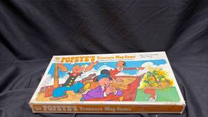 lot 701 image: Popeyes Treasure Map Board Game 1977 Whitman