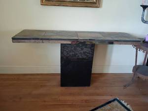 lot 911 image: Side Table.  28 x 53 x 16