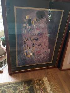 lot 927 image: Framed Wall Decor.  Klimt  37 x 29.