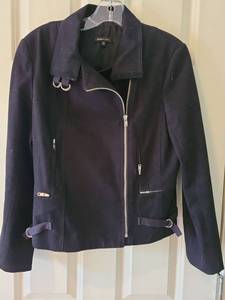 lot 1006 image: BCBG MaxAzria Black Moto Jacket Size Small