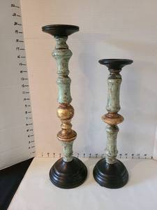 lot 1014 image: Candle holders