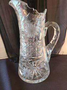 lot 1037 image: Glass pitcher