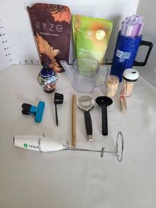 lot 1268 image: Tenzo milk frother and matcha mixer, more