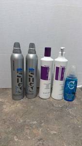 lot 1400 image: Professional Hair Care Bundle - Goldwell Style Volume Mousse, Fanola No Yellow Shampoo & Mask, Catwalk Shine Spray