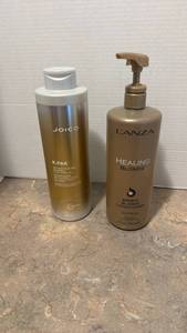 lot 1403 image: Professional Hair Care Set Joico K-PAK Shampoo and Lanza Healing Blonde Conditioner