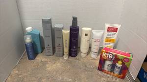 lot 1455 image: Professional Hair Care Product Bundle - Lanza, Aquage, K18 and More