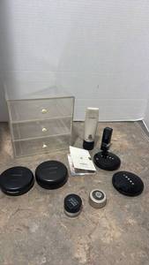 lot 1466 image: Dior lipstick, MAC foundation, Chanel sample of perfume and more with organizer