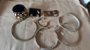 lot 1900 image: Double rope collar necklaces, bracelet and more