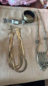 lot 1928 image: DKNY watch, necklaces and bracelet