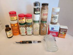 lot 1273 image: Jarred spices.
