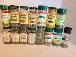 lot 1274 image: Jarred spices.