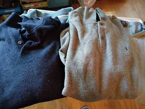 lot 1626 image: Mens Sweaters.  Tommy Bahama, Banana Republic and Polo.   Sized XXL