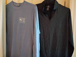 lot 1631 image: Mens Long Sleeve Shirts.   Size Medium