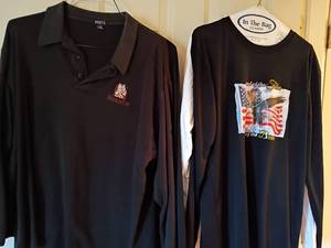 lot 1634 image: Mens Long Sleeve Shirts.  Size Large