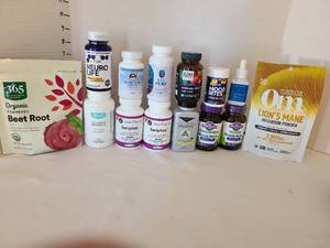 lot 1701 image: Supplements, including powdered beet root