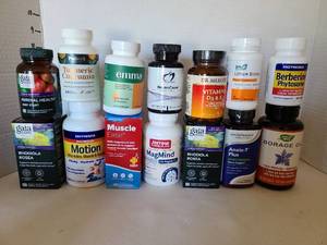 lot 1718 image: Mixed Health and Wellness Supplement Collection