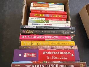 lot 3401 image: Books.  The Uncook Book