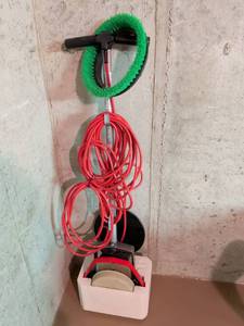 lot 16 image: Professional Floor Buffer Machine with Pads and Accessories
