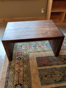lot 55 image: Solid Wood End Table