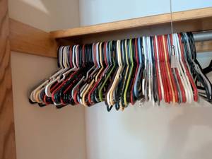 lot 79 image: Large Collection of Plastic Clothing Hangers