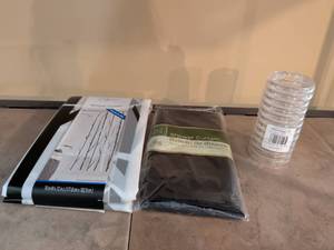 lot 128 image: Shower Curtain and Hooks Bundle Set