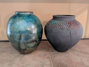 lot 133 image: Set of Two Ceramic Vases