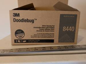 lot 259 image: 3M Doodlebug White Cleaning Pads 8440 - 4 Pack