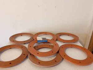 lot 296 image: Surface Protector Rings 10-inch Diameter Set of 6