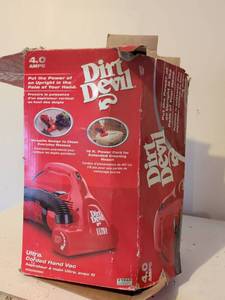 lot 315 image: Dirt Devil Ultra Corded Hand Vacuum Cleaner 4.0 Amps