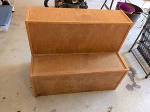 lot 319 image: Homemade two shelf bookcase or whatever you want it to be