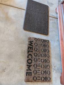 lot 401 image: Welcome Doormat Collection with Natural Fiber Construction